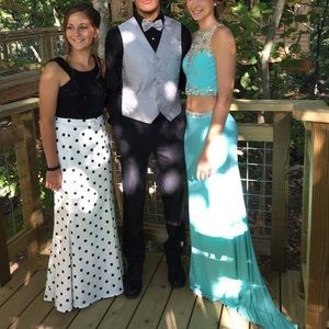 Turquoise 2 piece dress